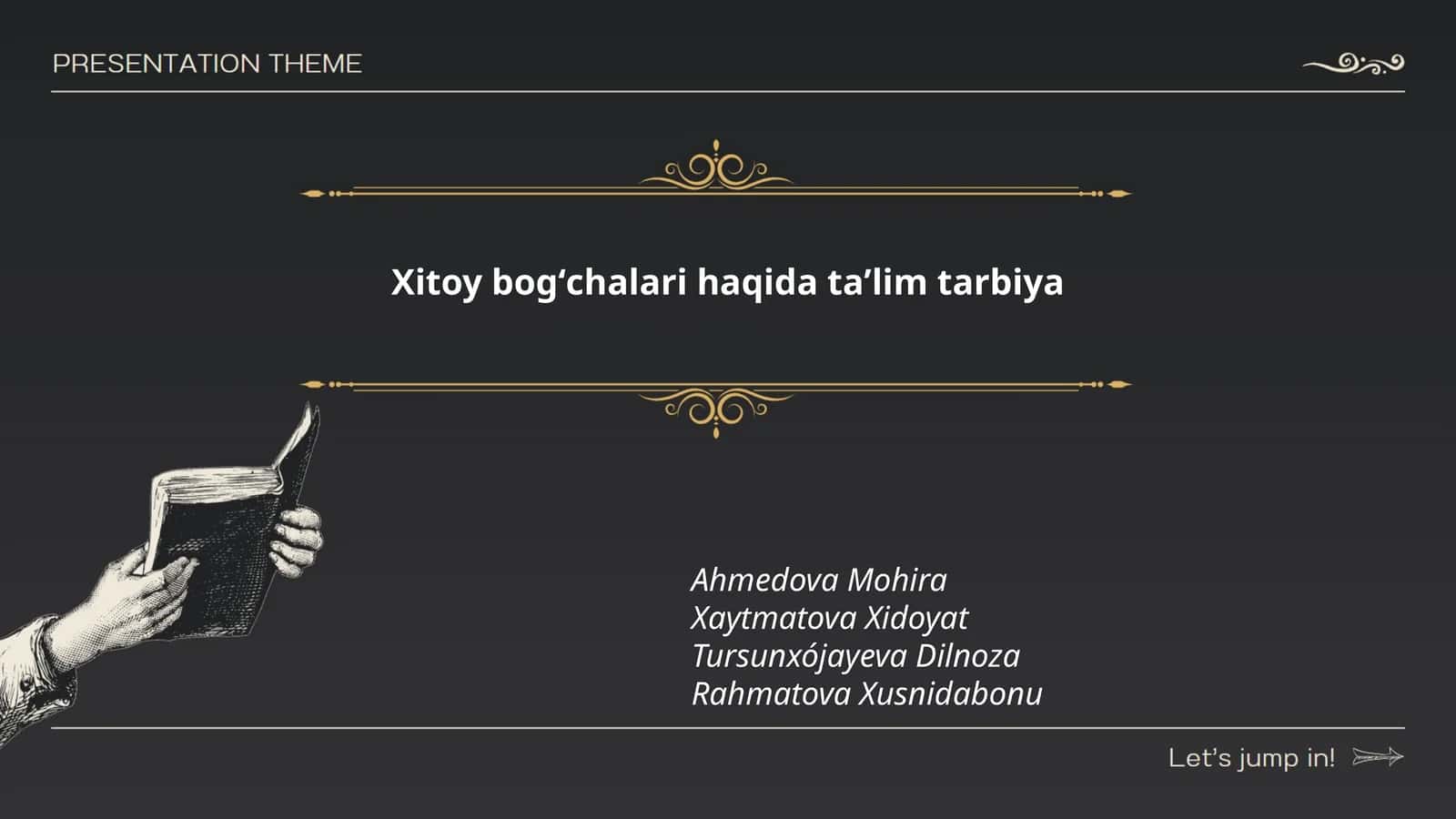 Xitoy bogʻchalari haqida taʼlim tarbiya 1