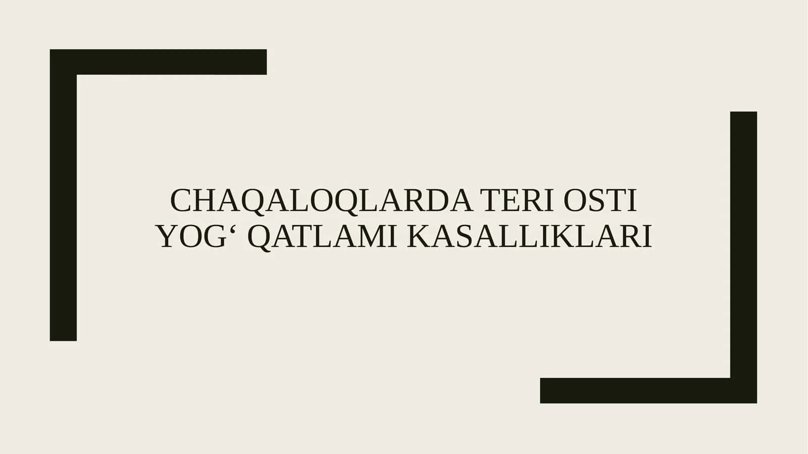 Chaqaloqlarda teri osti yog‘ qatlami kasalliklari 1