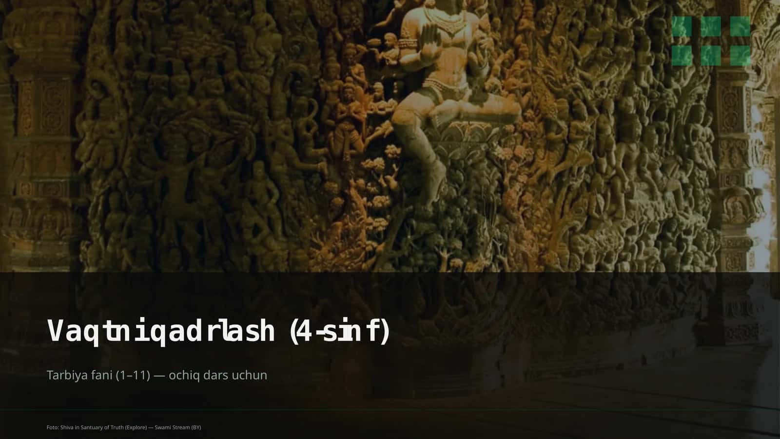 Vaqtni qadrlash (4-sinf) 1
