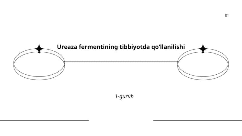 Ureaza fermentining tibbiyotda qoʻllanilishi 1
