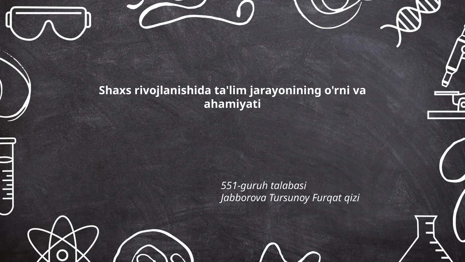 Ta'lim va Shaxsiy Identitet 1