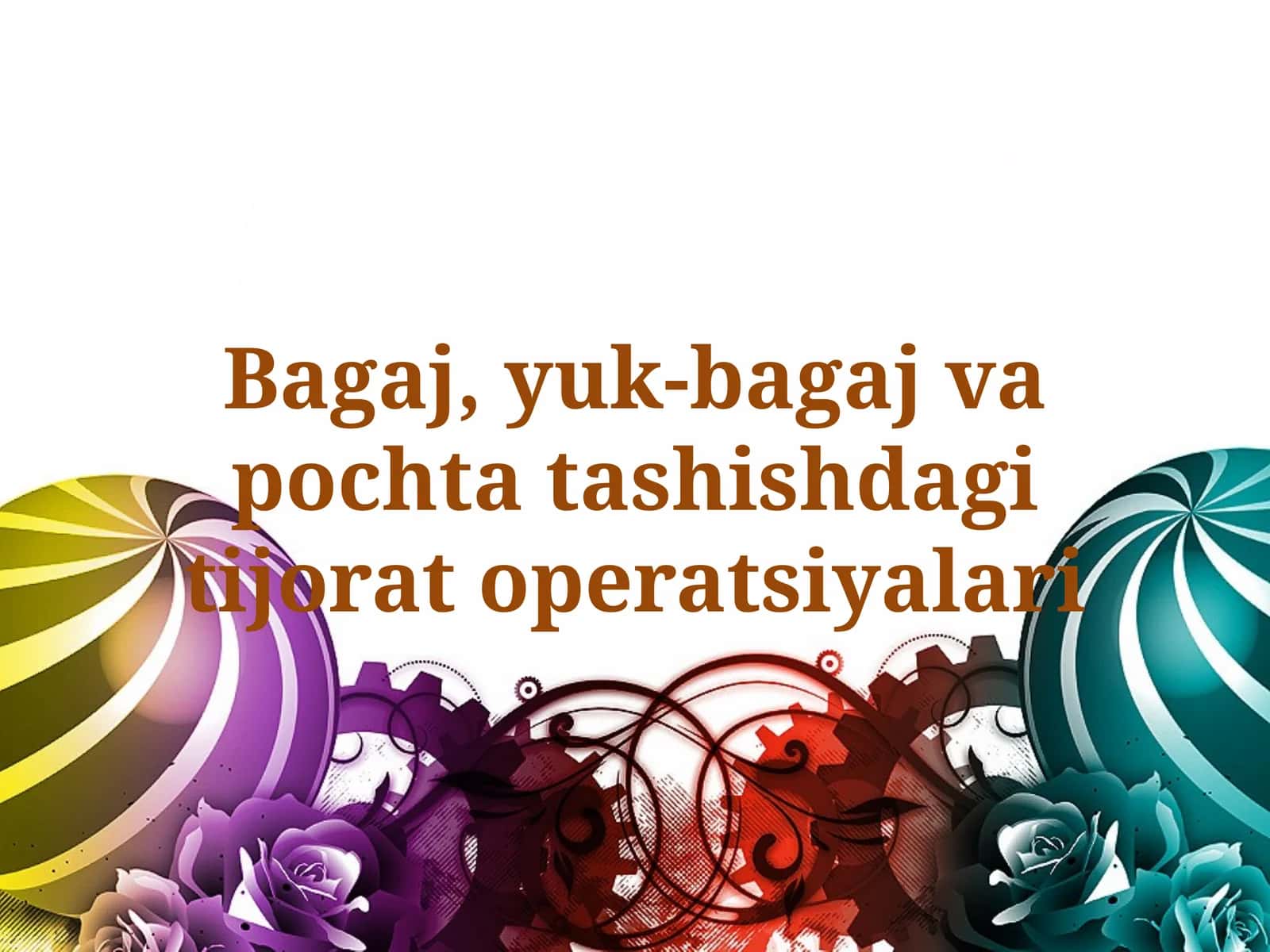 Temiryo’lda bagajlar va yuk tashish qoidalari 1