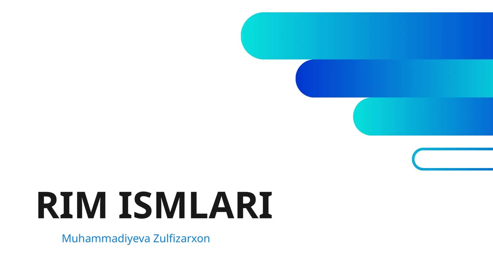 RIM ISMLARI 1