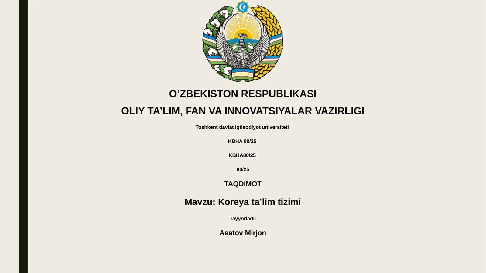 Koreya ta’lim tizimi 1