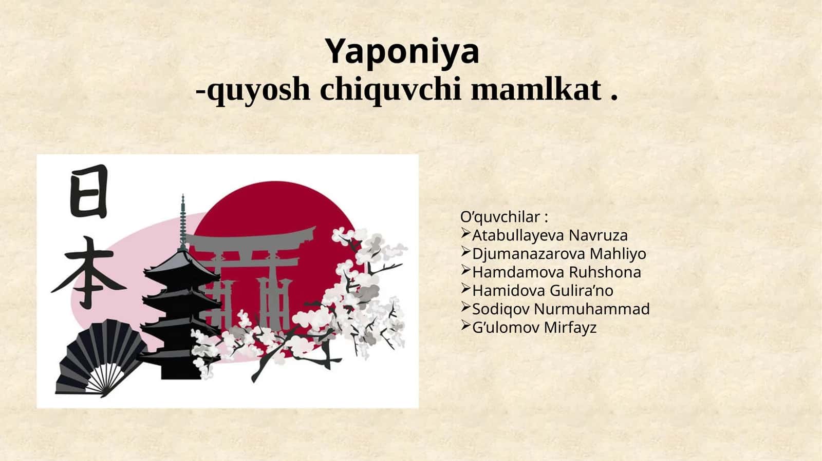 Yaponiya-quyoshchiquvchi mamlakat 1