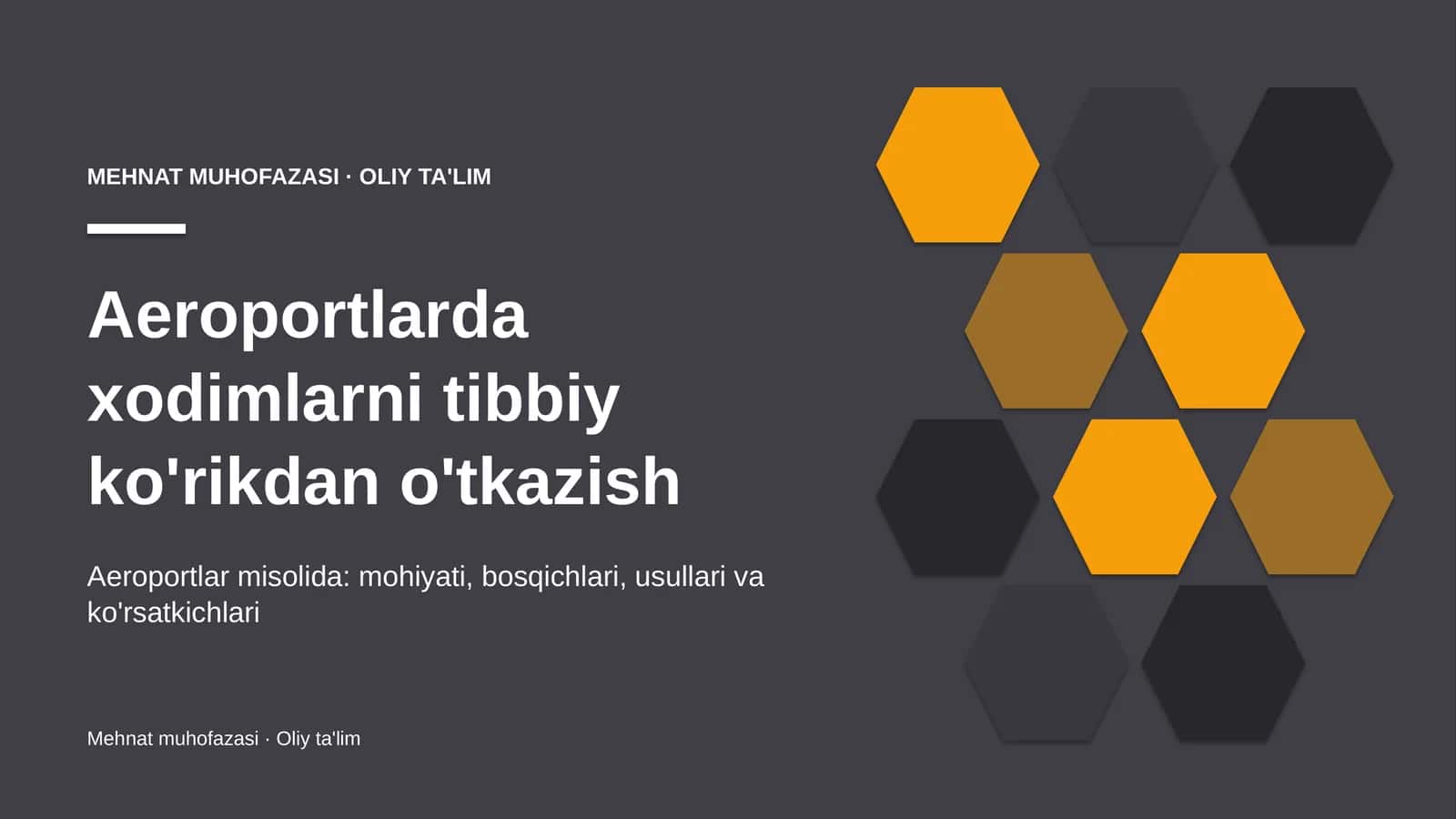 Aeroportlarda xodimlarni tibbiy ko'rikdan o'tkazish 1