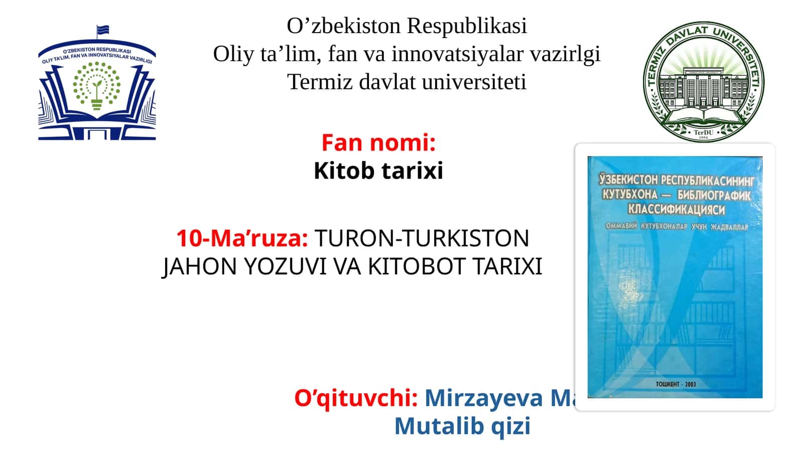 TURON-TURKISTON JAHON YOZUVI VA KITOBOT TARIXI 1