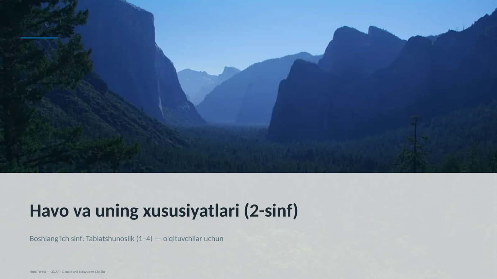 Havo va uning xususiyatlari (2-sinf) 1