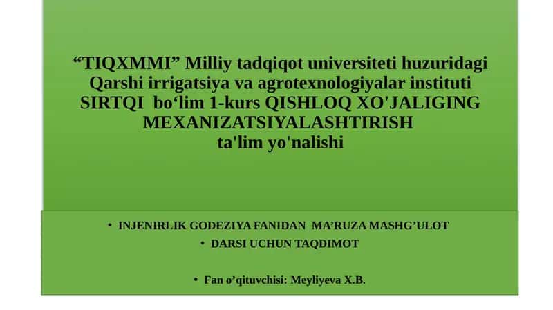 JOYRELEFNI TOPOGRAFIK KARTA VA PLANLARDA TASVIRLASH 1