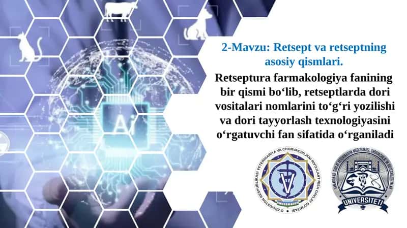 Retseptlar va Farmakologiya 1