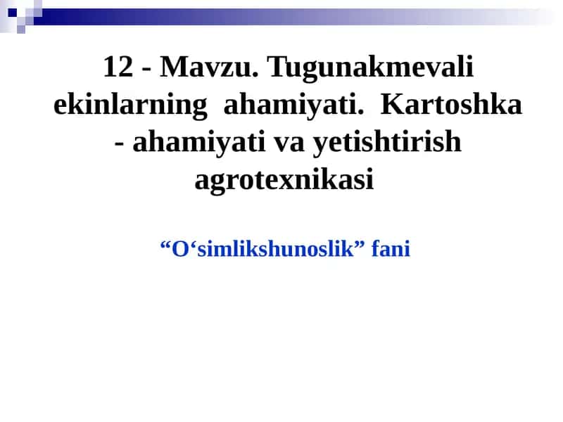 Tugunakmevali ekinlarning ahamiyati 1