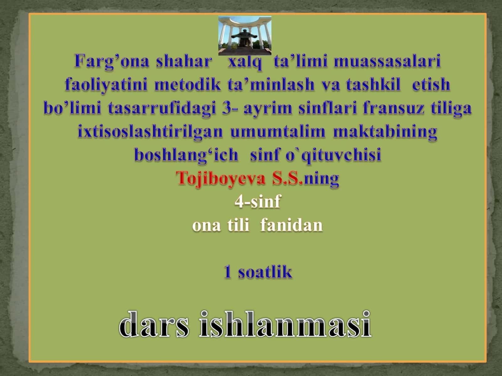 Fe’l zamonlari 1