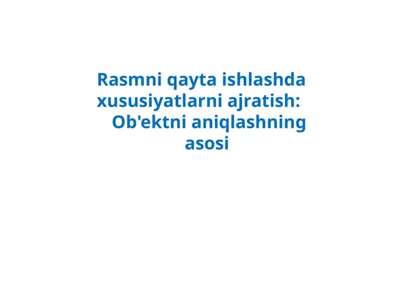 Kirish tasvirlarini qayta ishlash 1