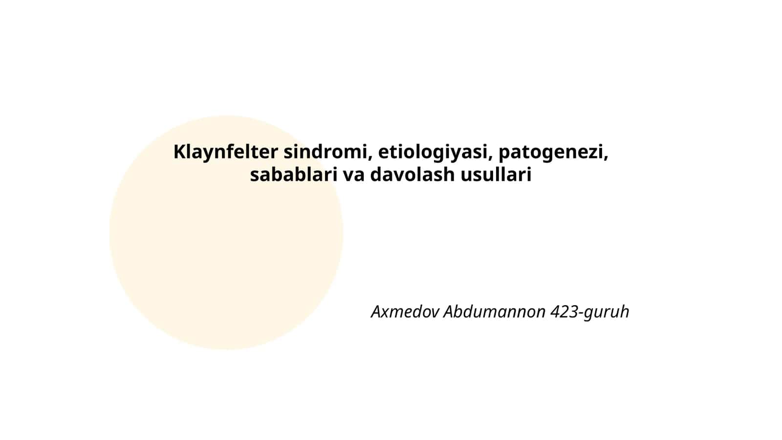 Klaynfelter sindromi 1