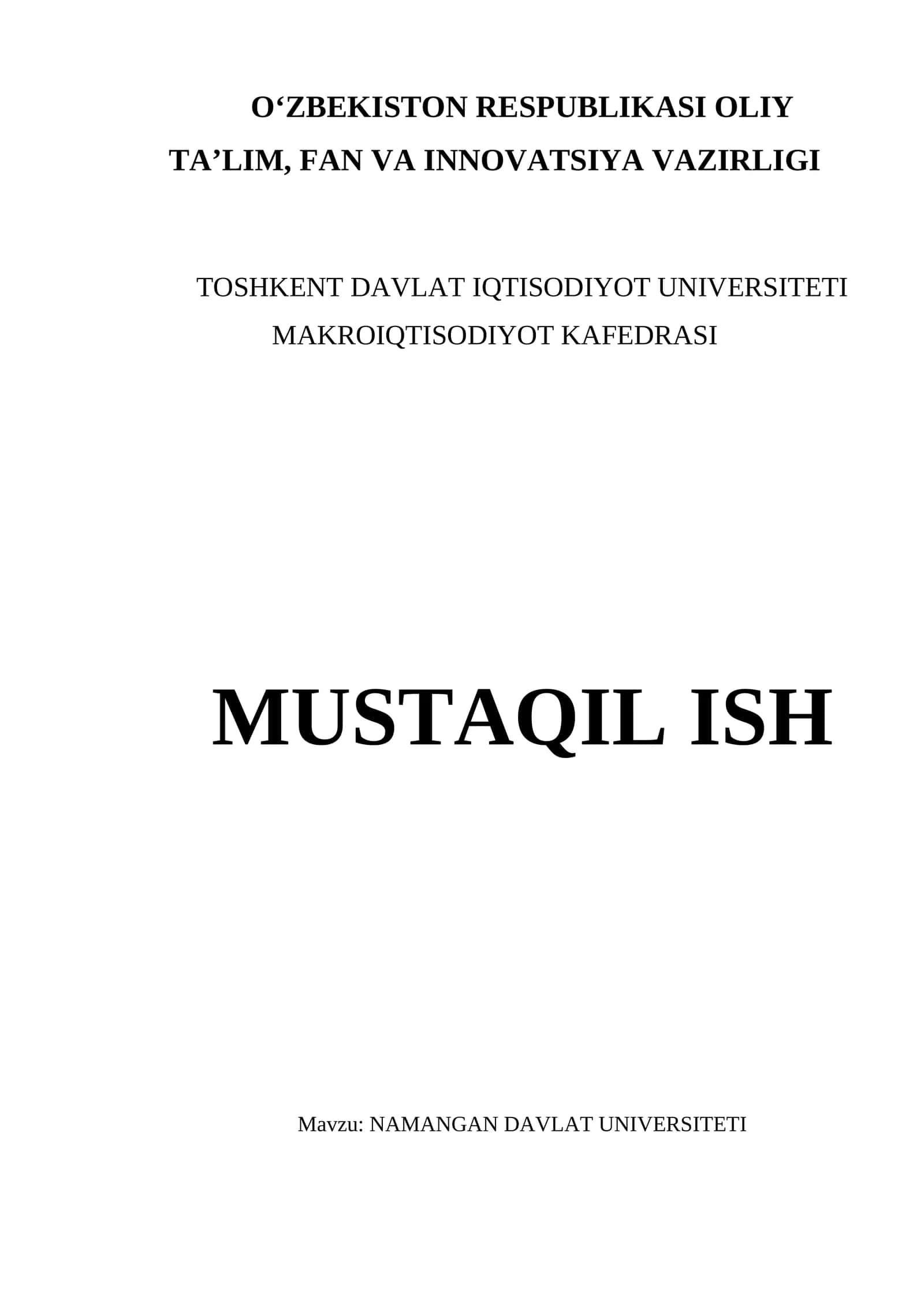 NAMANGAN DAVLAT UNIVERSITETI 1