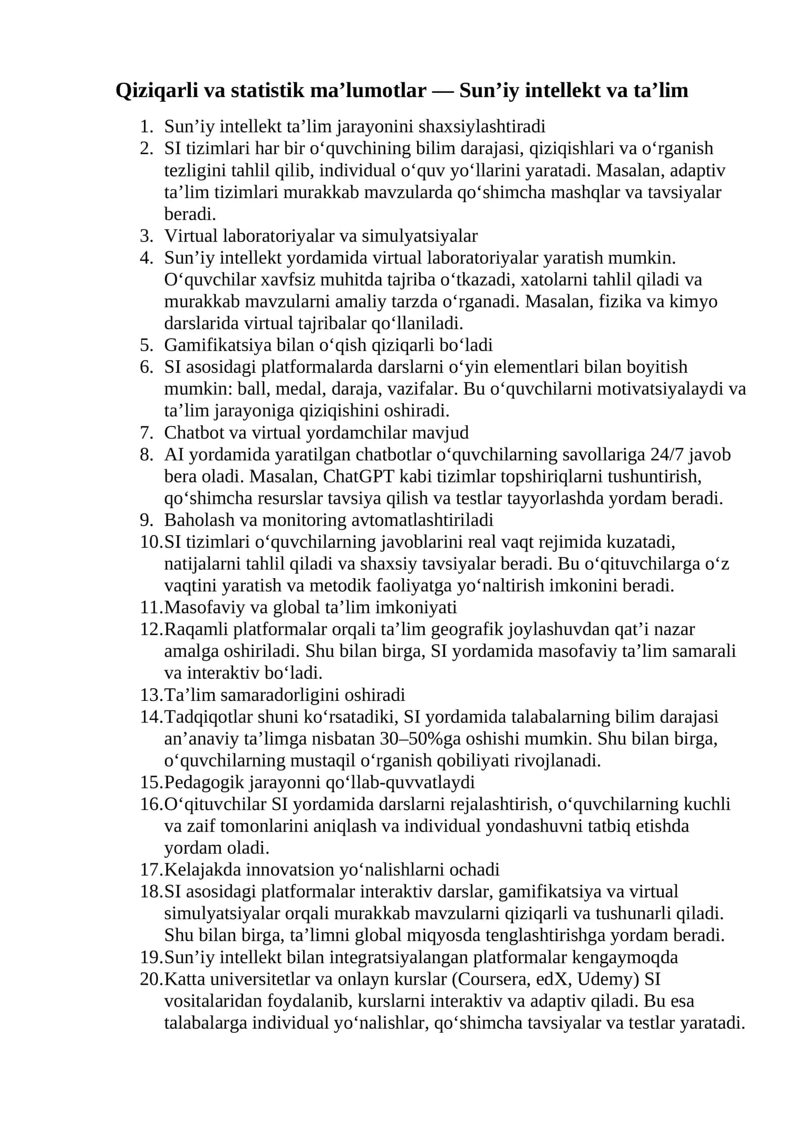 Sun’iy intellekt va ta’lim 1