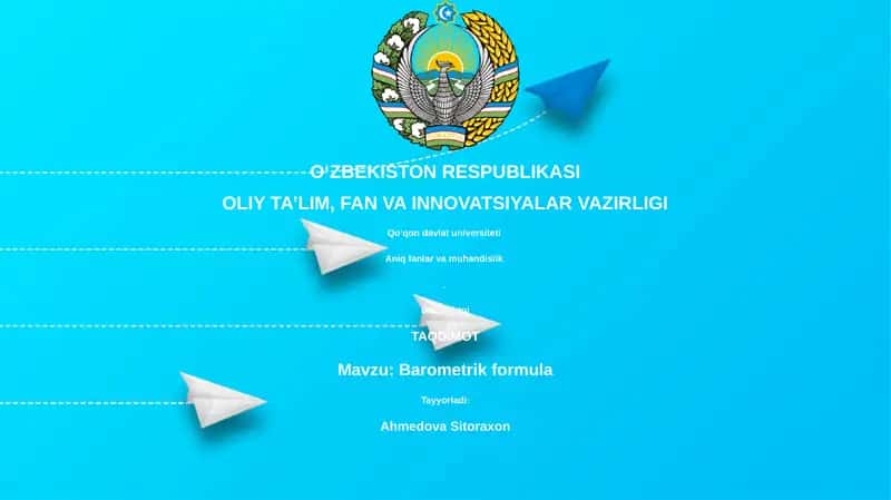 Barometrik formula 1