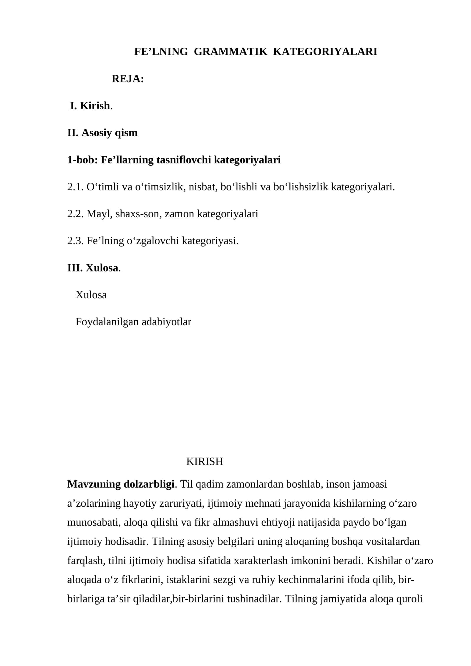 FE’LNING GRAMMATIK KATEGORIYALARI 1
