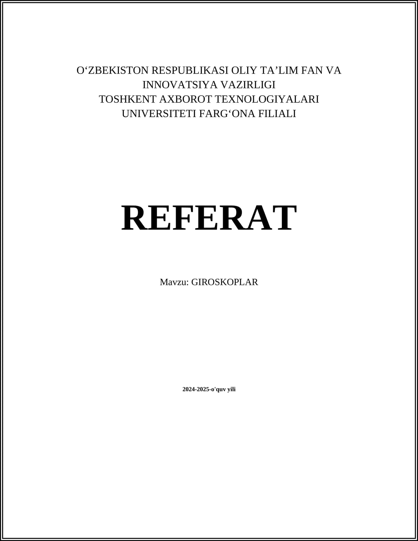 GIROSKOPLAR 1
