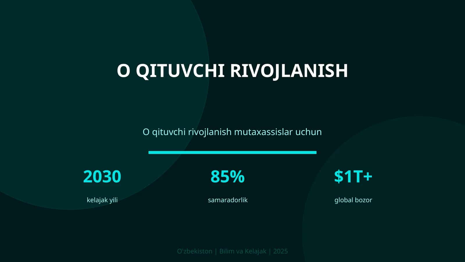 O qituvchi rivojlanish 1