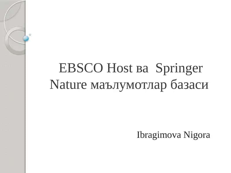 EBSCO Host 1