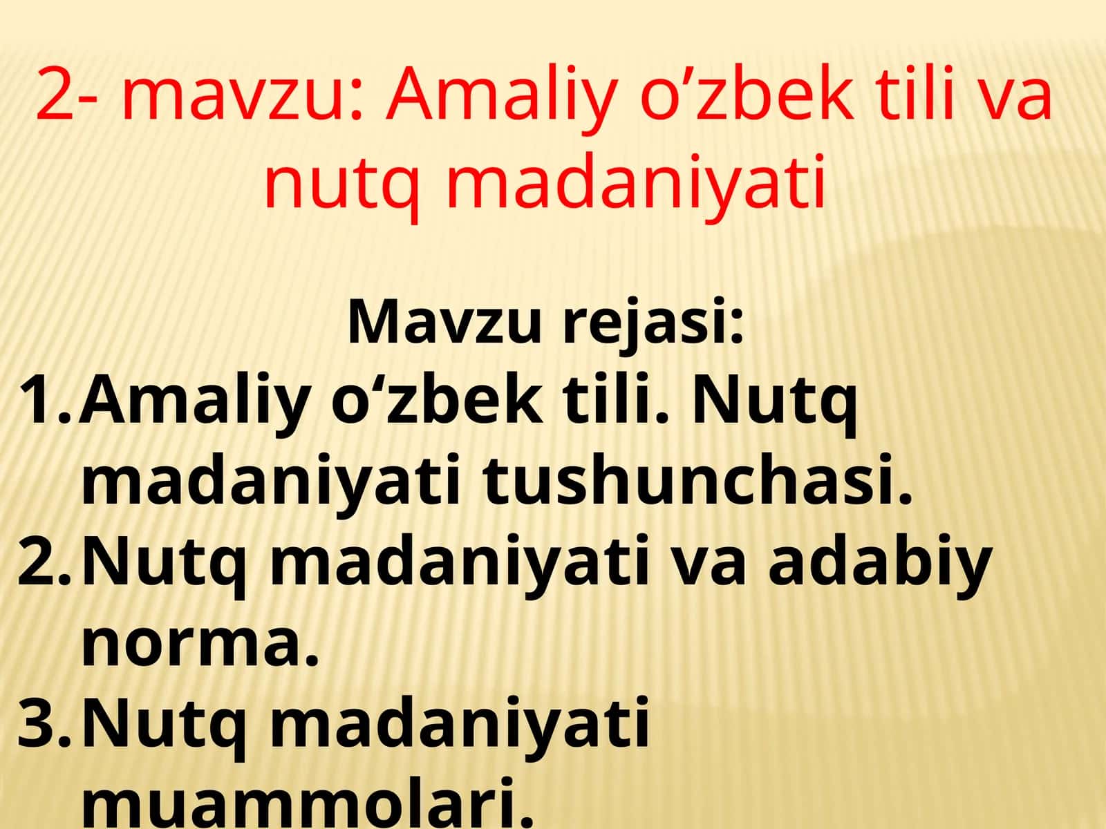 Amaliy o’zbek tili va nutq madaniyati 1