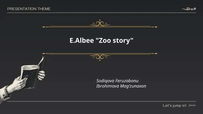E.Albee "The Zoo Story" 1