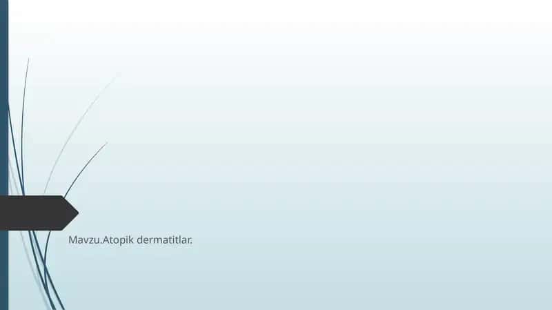 Atopik dermatitlar 1