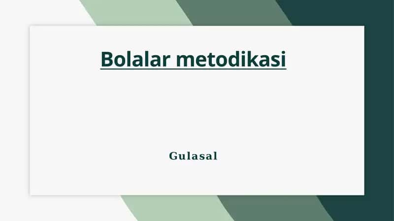 Bolalar metodikasi 1