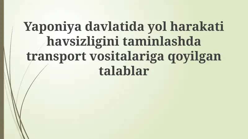 Yaponiyada Avtomobillar Tormoz Tizimi 1