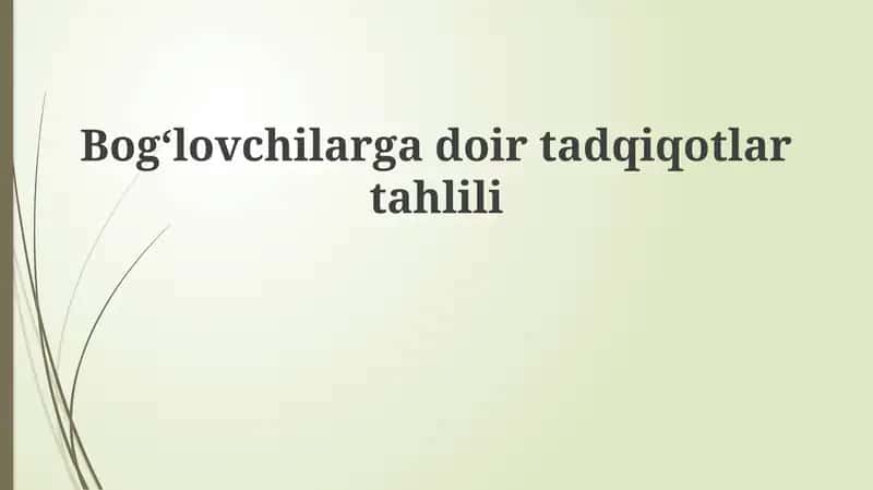 Tadqiqotlar 1