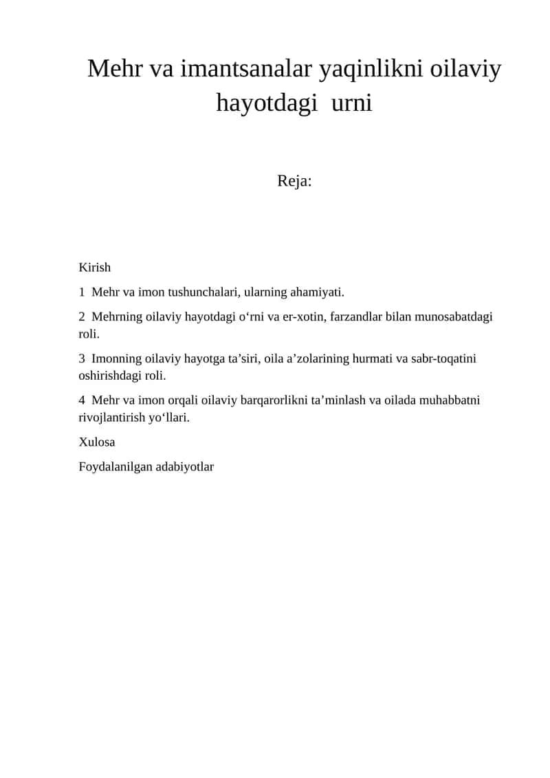 Mehr va imon tushunchalari, ularning ahamiyati 1