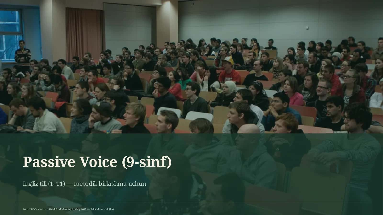 Passive Voice (9-sinf) 1