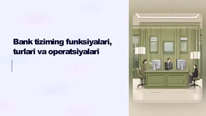 Bank tizimi taqdimot 1