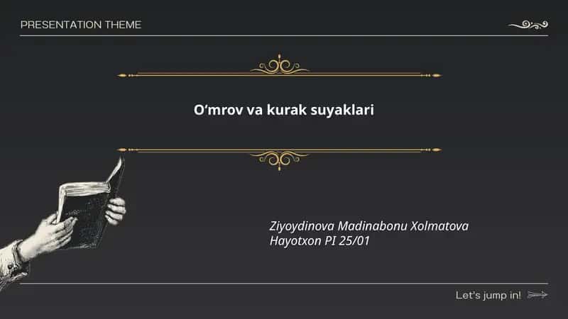 Oʻmrov va kurak suyaklari 1