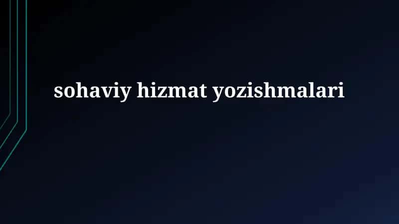 Maxfiy xizmat yozishmalari 1