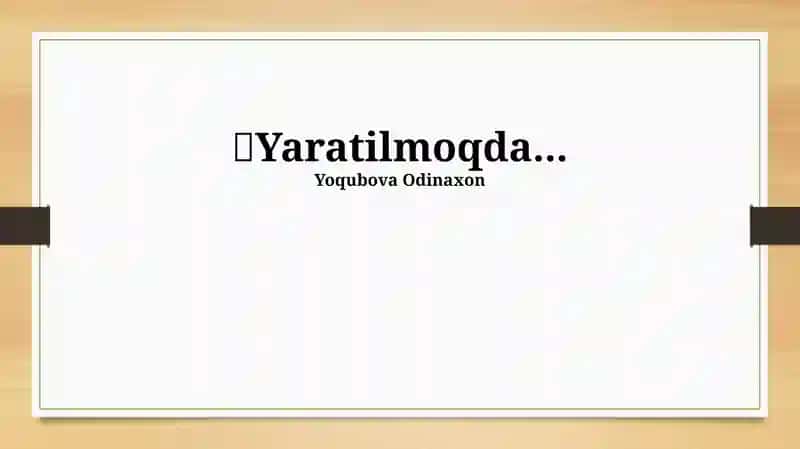 Rivojlantiruvchi muhitning turlari