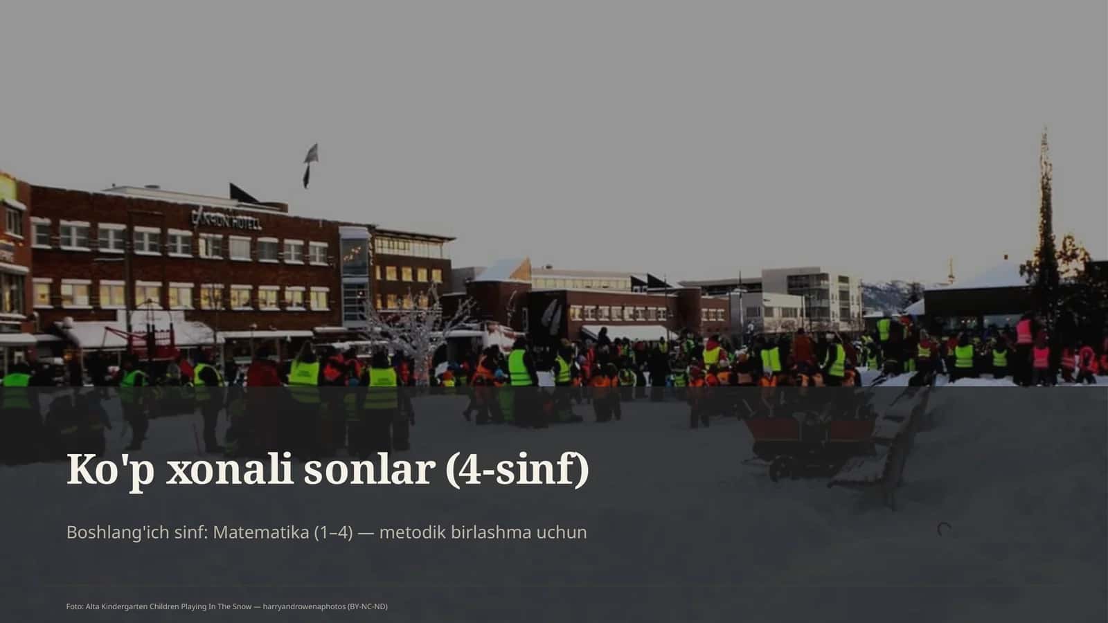 Ko'p xonali sonlar (4-sinf) 1
