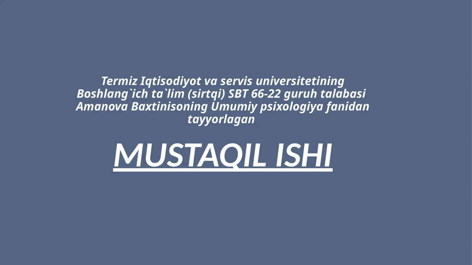 Emotsiyalarning shaxs shakllanishidagi o'rni 1