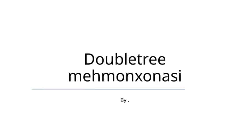 Doubletree mehmonxonasi 1