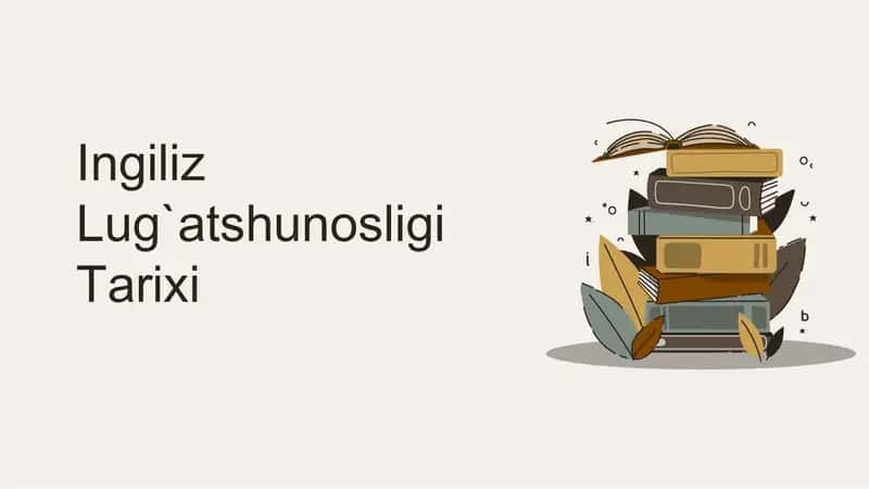 Ingiliz Lug`atshunosligi Tarixi 1
