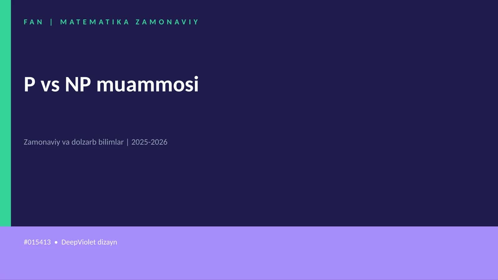 MATEMATIKA ZAMONAVIY 1