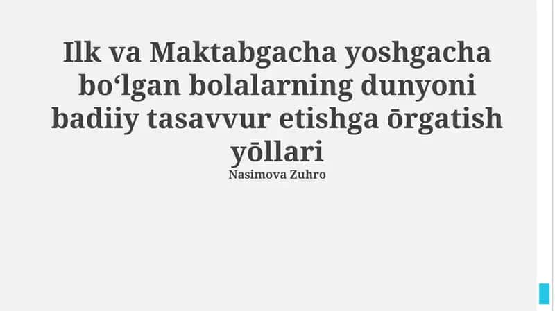 Materiallar bilan ishlash 1