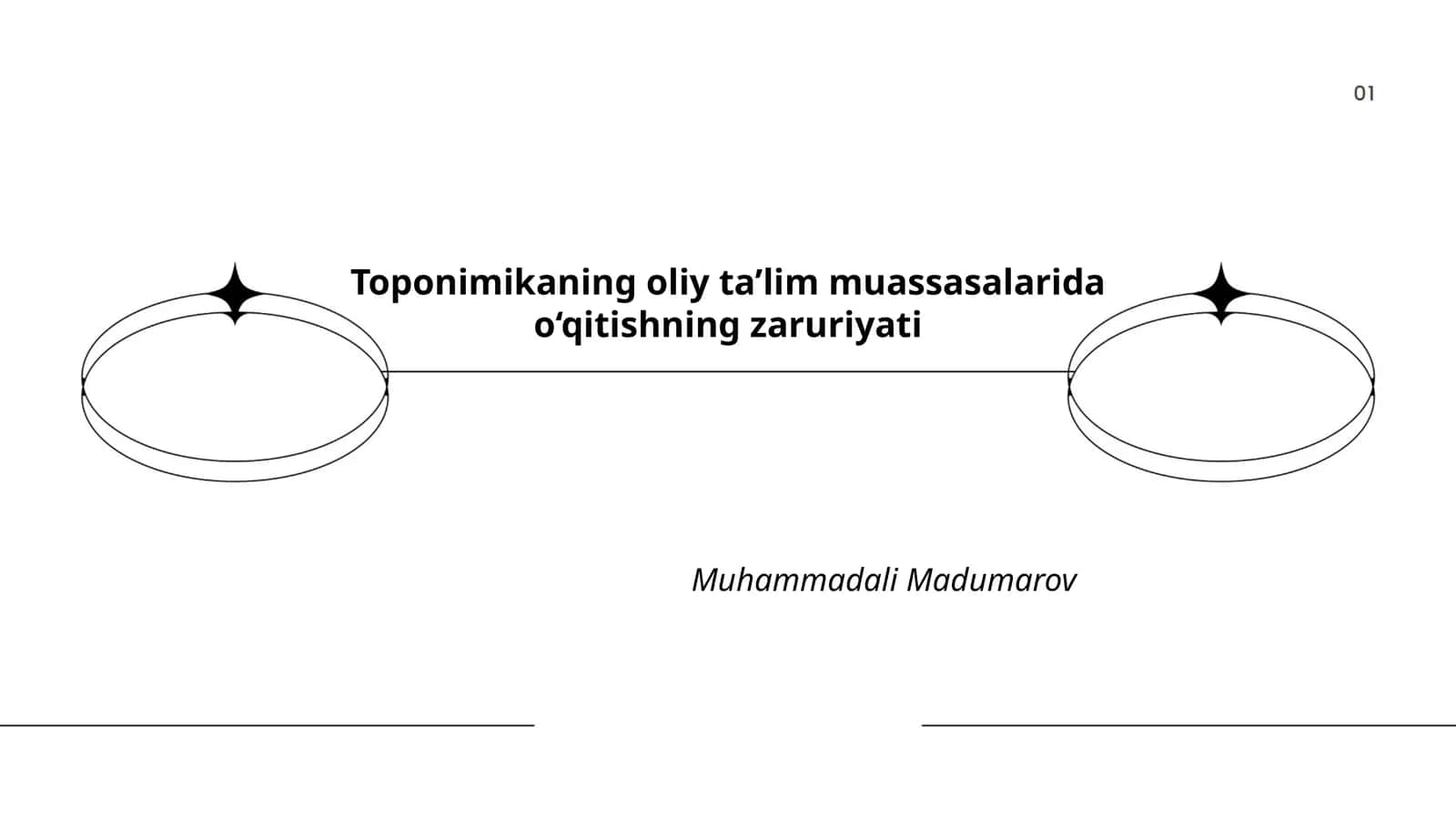 Toponimikaning oliy ta’lim muassasalarida o‘qitishning zaruriyati 1