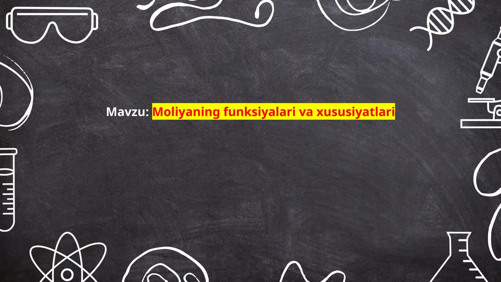 Moliyaning funksiyalari va xususiyatlari 1