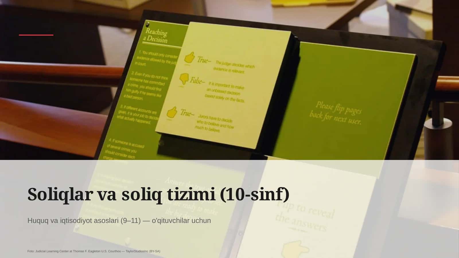 Soliqlar va soliq tizimi (10-sinf) 1