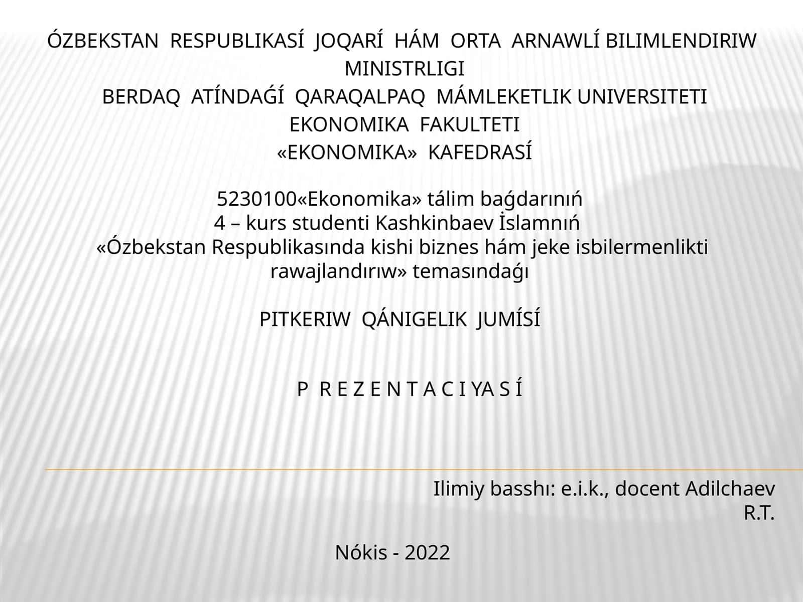 Ekonomika Tálim Baǵdarı 1