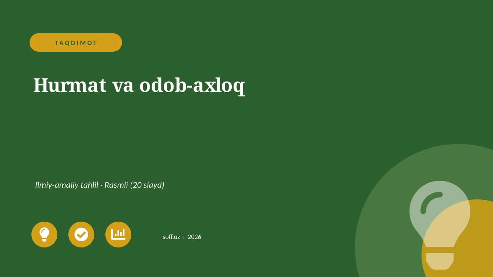 Hurmat va odob-axloq Ilmiy-amaliy tahlil 1