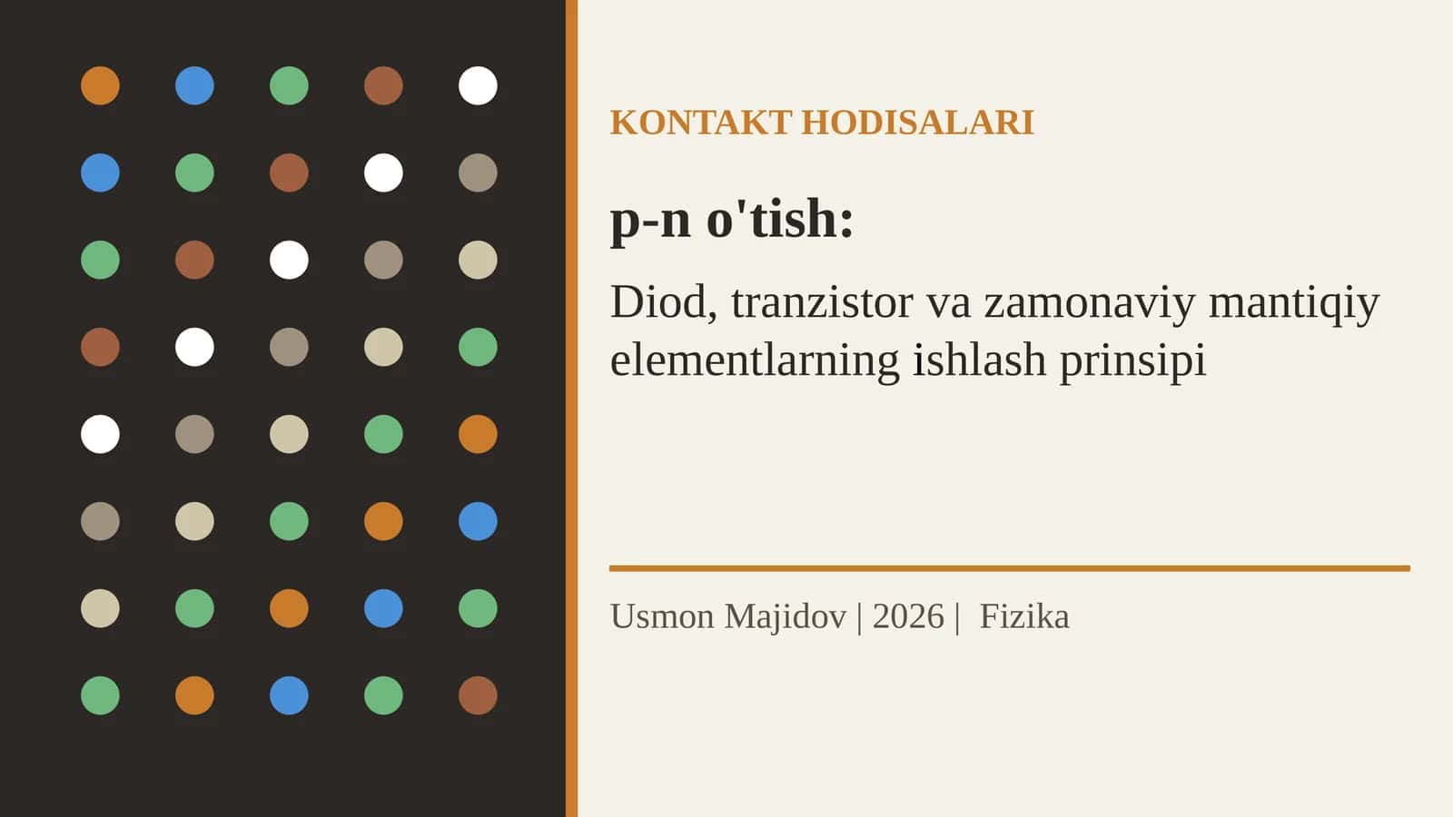 KONTAKT HODISALARI 1