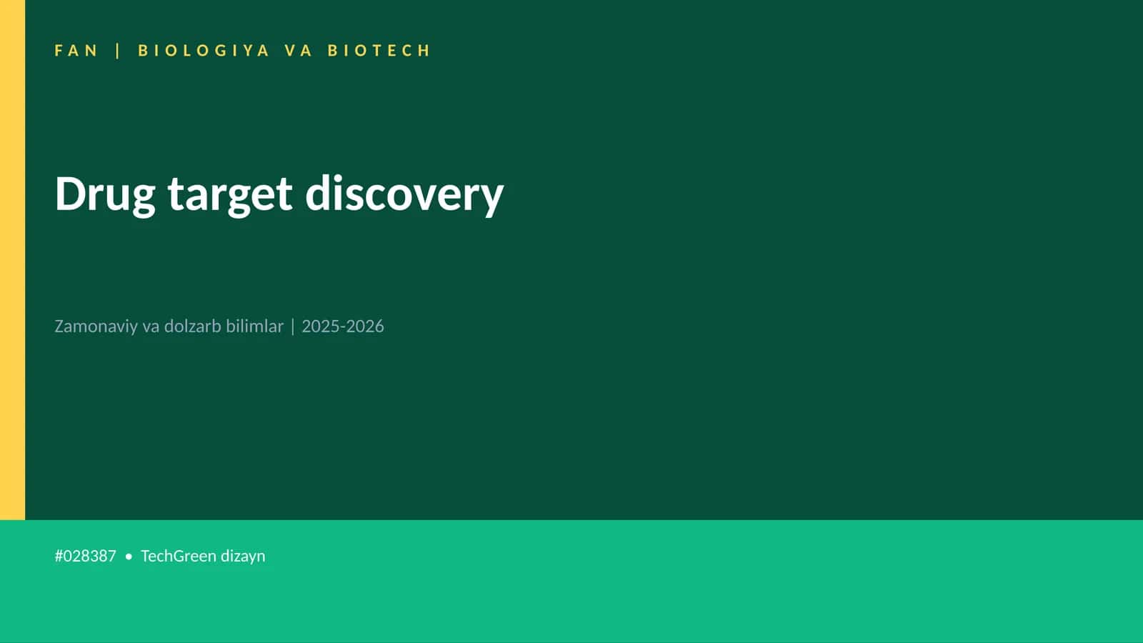 Drug target discovery 1